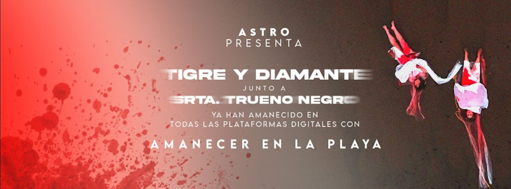 Tigre y Diamante amanecer en la playa